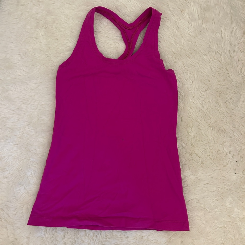 Pink lululemon tank top